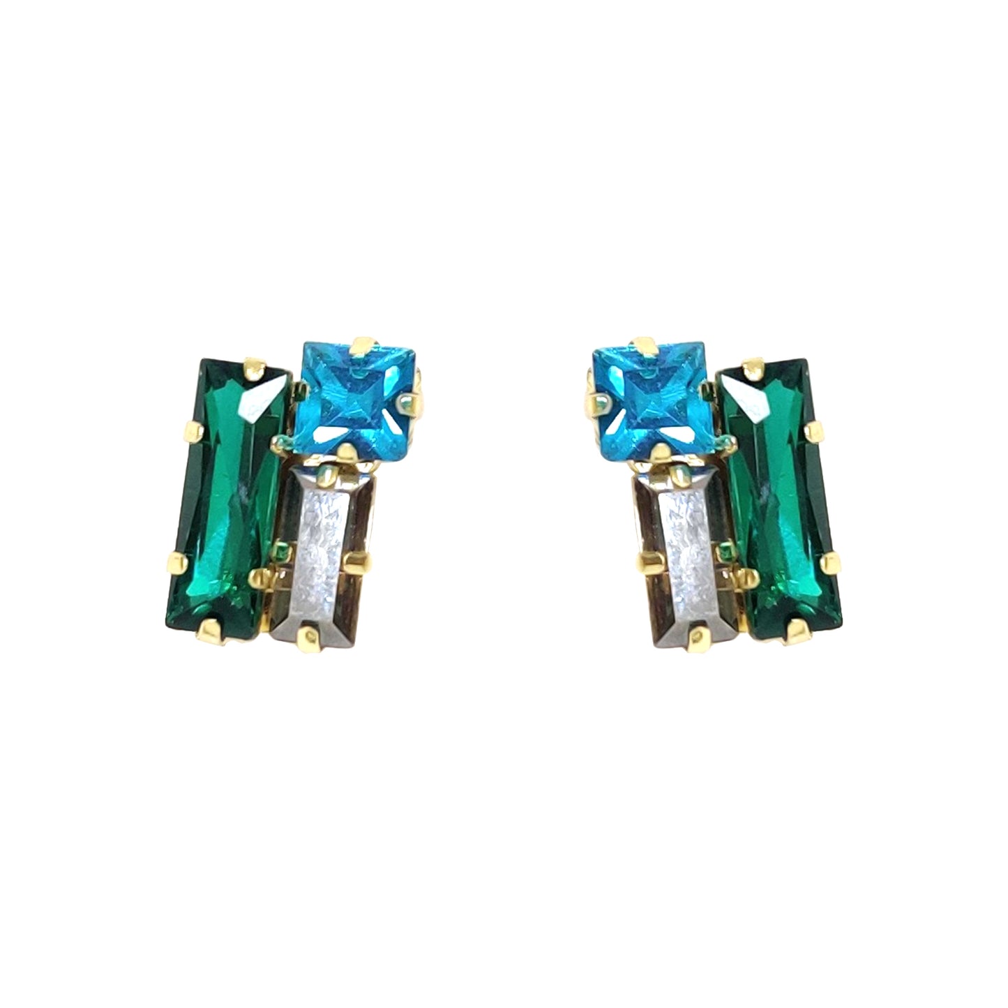 Glass Rhinestone Earring